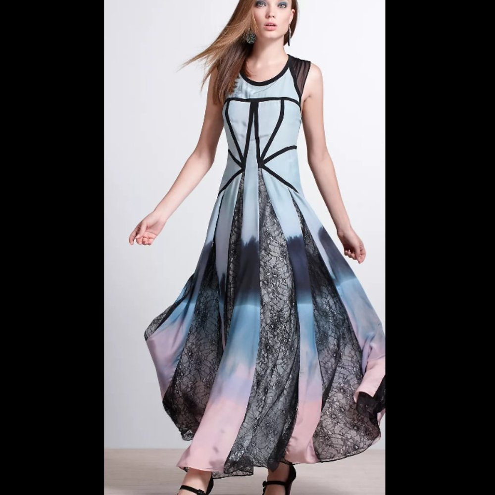 Anthropologie Hazy Woods Maxi Dress
